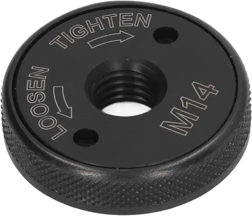 Miniatura 5 de Placa de presión de la amoladora, tuerca de brida de amoladora angular de bloqueo automático M14 40Cr 1.772 in para trabajar
