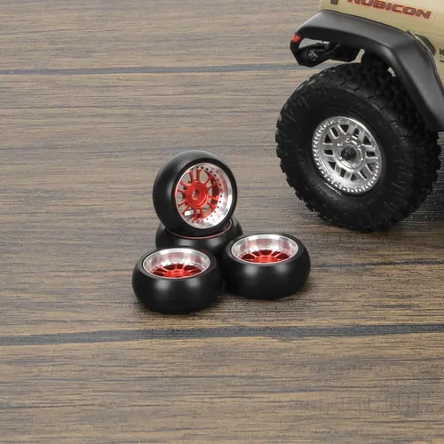 Miniatura 5 de RCAWD Llanta de aleación de 4 ruedas clásicas de deriva para RC Hobby Modelo Car 1/28 Wltoys K969 K989 P929 Drift Rally Kyosho Mini-Z Mini-Q Mini-D