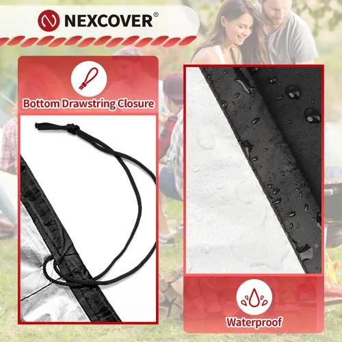 Miniatura 4 de NEXCOVER Cubierta redonda para parrilla de 19.5 pulgadas de diámetro para George Foreman Gfo3320 Gfo240 Crills, cubierta de cúpula para ahumador