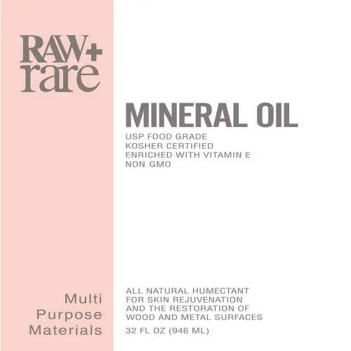 Miniatura 2 de Raw Plus Rare Aceite mineral vegano de grado alimenticio, seguro para tabla de cortar madera, bloque de carnicero, tabla de cortar de bambú y aceite