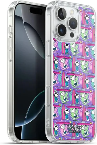 Miniatura 115 de Head Case Designs Peanuts Tropical Surf Snoopy Aloha Disco Gel Funda con licencia oficial [protección de grado militar] compatible con Apple iPhone
