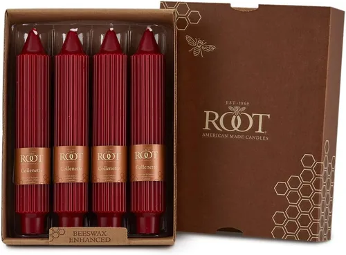 Miniatura 31 de Root Candles Velas de Cena Sin Aroma Juego de Velas en Caja de Mezcla Premium de Cera de Abeja, 9 Pulgadas, Rosa Polvoriento, 4 Unidades Rosa