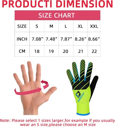 Miniatura 6 de Darevie Guantes de ciclismo, guantes de ciclismo para hombres y mujeres, con pantalla táctil, guantes de bicicleta de montaña con dedo completo