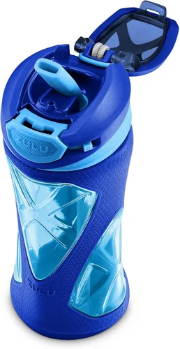 Miniatura 8 de ZULU Torque 2 Pack 16oz Plastic Kids Water Bottle azul (Mojo Blue)