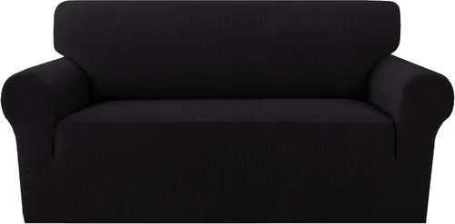 Miniatura 31 de MeilleMaison Funda elástica para silla reclinable, funda para sofá de 1 pieza con parte inferior elástica, lavable, protector de muebles Negro