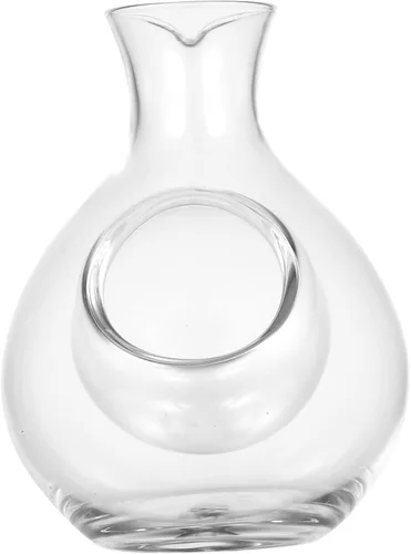 Hemoton Decantador de cristal del dispensador del vino del hielo 10.1 fl oz para el refrigerador del decantador de la botella del sake del vino