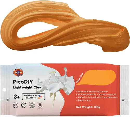 Miniatura 8 de Arcilla ligera - Arcilla de secado al aire, ultra ligera y suave, segura y no tóxica, moldeable y flexible, arcilla de modelado DIY para figuras