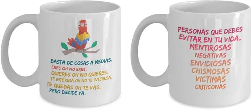 Regalo para amigos | Taza de cafe para hermana | Perfecto regalo para graduados, profesionales y estudiantes | Vaso con afirmaciones positivas,
