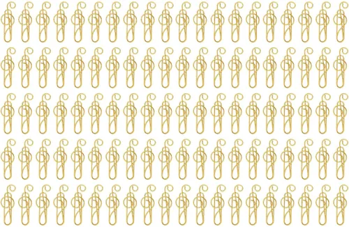 Miniatura 10 de 100 clips para carpeta, abrazaderas de papel, clips de papel elegantes, estilo nota musical, caja de metal antideslizante, bonitos clips de papel