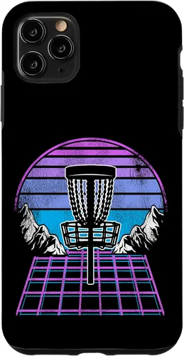 Miniatura 12 de Disco Golf Basket 90s Synthwave Sunset Retrowave Frisbee Golf Case para iPhone 15