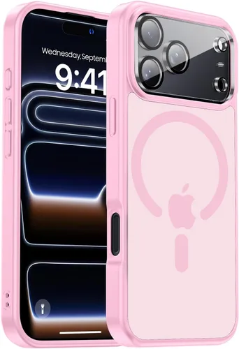 Miniatura 136 de Funda para iPhone 17 Pro Max con protector de lente de cámara [protección de grado militar de 10 pies] compatible con MagSafe a prueba de golpes