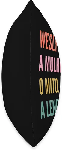 Miniatura 2 de Funny Portuguese First Name Design - Wesly Throw Pillow
