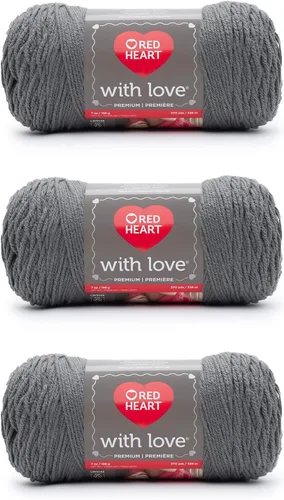 Miniatura 13 de Red Heart with Love Berry - Hilo rojo – Paquete de 3 unidades de 6.98 oz/7 onzas – Acrílico – 4 medianos (peinado) – 370 yardas – Tejido/ganchillo