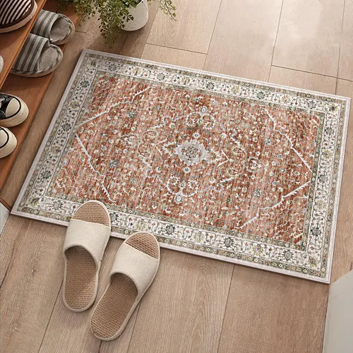 Miniatura 78 de Alfombras de área de 5 x 8 pies para dormitorio, alfombra lavable de 5 x 8, alfombra vintage grande, antideslizante, alfombra bohemia para sala