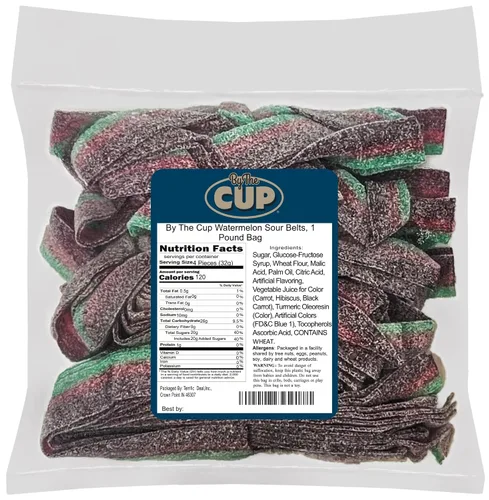 Miniatura 15 de By The Cup Berry Blue Sour Belts, bolsa a granel de 1 lb