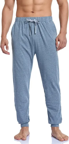 Miniatura 7 de COLORFULLEAF Pantalones de pijama para parejas para hombre y mujer pantalones de pijama de algodón pantalones de pijama para hombre pantalones