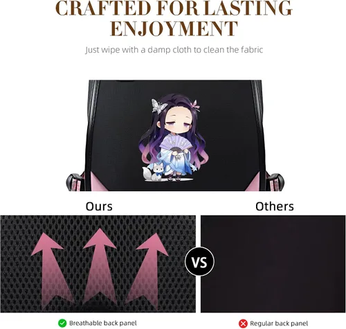Miniatura 6 de Mochila de anime para niñas con puerto de carga USB 20L, mochila escolar para adolescentes, mochila grande para computadora portátil para viajes uso