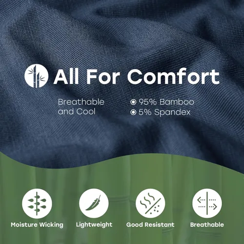 Miniatura 5 de Natural Feelings Ropa interior de bambú para hombre, ropa interior cómoda y transpirable para hombres con bragueta abierta, paquete de 5