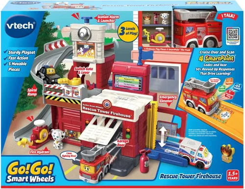 Miniatura 7 de VTech Go! Go! Smart Wheels Torre de Rescate Estación de Bomberos