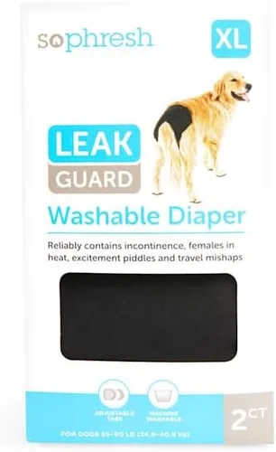 Miniatura 9 de So Phresh by Petco - Pañal lavable contra fugas para perros, talla XS, paquete de 2