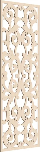 Miniatura 95 de Meadville Paneles decorativos de pared de madera con calado, 9 3/8 pulgadas de ancho x 24 3/8 pulgadas de alto x 1/4 de alto, aliso