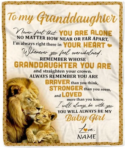 Miniatura 30 de Manta personalizada de baloncesto con texto en inglés "To My Granddaughter from Grandma Grandpa Stay Strong Be Confident Believe in Yourself", manta
