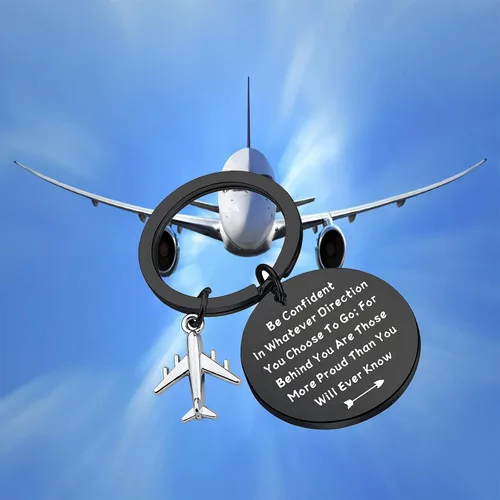 Miniatura 8 de LQRI Future Pilot Gift - Nuevo regalo de piloto, regalo de graduación de piloto, ten confianza en cualquier dirección que elijas ir, Medio