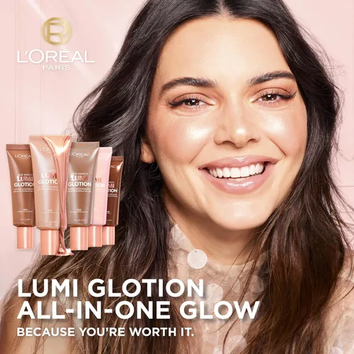 Miniatura 2 de L'Oréal Paris Maquillaje True Match Lumi Glotion, Potenciador de brillo natural, Iluminador resaltador, Gotas bronceadoras para un brillo bañado por