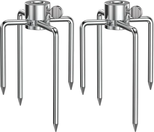 Onlyfire 6004 Tenedores de carne asador para parrilla (1 par) - Se adapta a varillas de asador cuadradas de 5/16 pulgadas