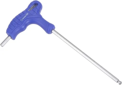 Miniatura 8 de uxcell Llave inglesa con mango en T de llave hexagonal de extremo de bola de 0.059 in, acero métrico CR-V