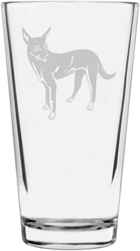 Miniatura 290 de Perro de Presa Canario - Vaso de pinta personalizado con temática de perro grabado multiusos, 16 onzas