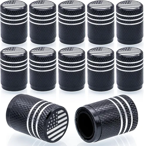 Miniatura 41 de 4 piezas tapones de válvula de neumático en forma de dados, cubiertas universales de válvula de neumático a prueba de polvo con núcleo de cobre
