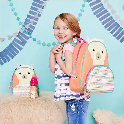 Miniatura 3 de Skip Hop - Mochila para preescolar, colección Zoo, para niños pequeños de 3 a 4 años, diseño de llama