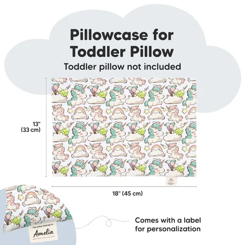 Miniatura 2 de KeaBabies Funda de almohada para niños pequeños de 13 x 18 pulgadas, funda de almohada de algodón orgánico para niños, niñas, funda de algodón suave