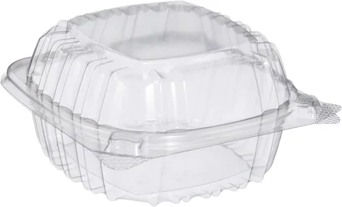 DART C53PST1 OPS Contenedor transparente con bisagras de 5 pulgadas, 5.3 x 5.4 pulgadas (caja de 500)