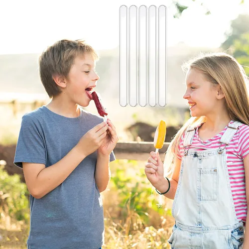 Miniatura 7 de Palitos acrílicos para tartas – Palitos de crema reutilizables para helados y dulces (50 piezas)
