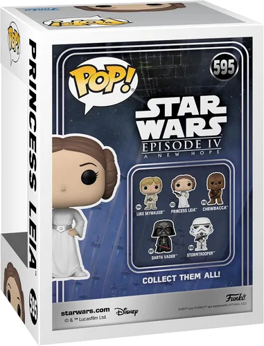 Miniatura 3 de Funko Pop Star Wars: Star Wars New Classics - Princesa Leia - Figura de vinilo coleccionable - Idea de regalo - Producto oficial - Juguetes