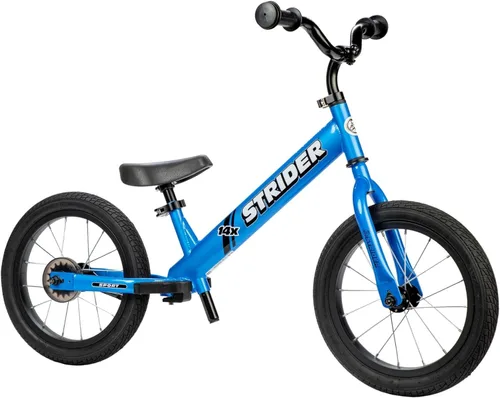 Miniatura 10 de Strider 14x - Bicicleta de equilibrio para niños de 3 a 7 años - Incluye agarres personalizados, asiento acolchado, reposapiés de rendimiento