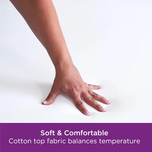 Miniatura 5 de Protector de colchón Aller-Ease para protección, comodidad y equilibrio de temperatura, Poliéster & Mezcla de poliéster, Blanco, gemelo