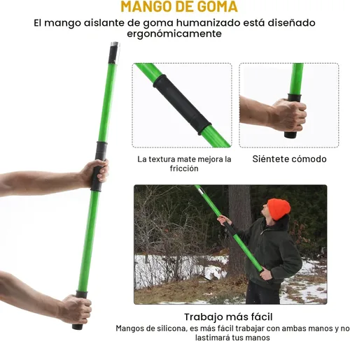 Miniatura 6 de Podadora de poste de árbol de 27 pies, ramas manuales, recortadora, rama de árbol, herramientas de jardín, sierras de poste de mano, altura