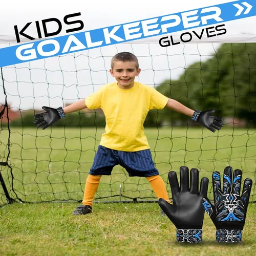 Miniatura 6 de BEAST RAGE Guantes de portero de fútbol, guantes de portero para niños y jóvenes, guantes de portero de fútbol con agarre fuerte, soporte de muñeca