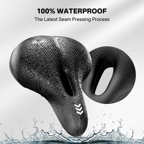 Miniatura 4 de YOUNGDO Waterproof Bike Saddle with Memory Foam, Comfort Bicycle Saddle Seat Cushion Universal Fit, Shock Absorbing fit Peloton Bike Mountain Bike