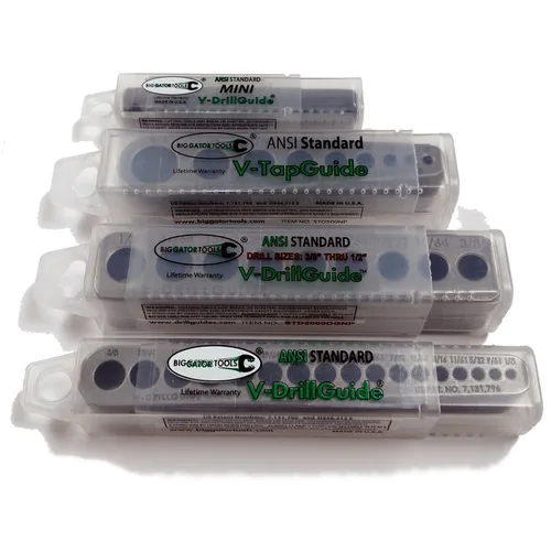 Miniatura 6 de Big Gator Tools BGT - Juego de 4 guías de precisión SAE + orificios numéricos, 4 unidades Blue Star Nutraceuticals