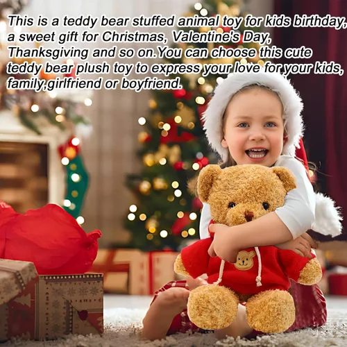 Miniatura 6 de Oso de peluche animales de peluche suaves y lindos juguetes de peluche de 11.8 pulgadas