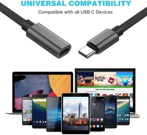 Miniatura 5 de Adaptador micro USB a USB C, (paquete de 2) Micro USB hembra a USB tipo C macho Conversor de carga rápida compatible con Samsung Galaxy S23 S22 S21