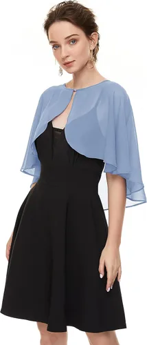 Miniatura 2 de Chales de gasa suave para cubrir el vestido de noche de boda para mujer