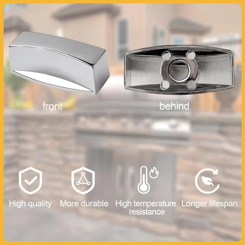 Miniatura 2 de Pomo de válvula de rango para estufa de gas de cocina, perilla de control de panel de placa de horno, compatible con interfaz de aire en forma de D