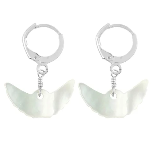Miniatura 64 de Aretes de aro de cristal afganita natural Piedras afganas de alto grado Aretes chapados en plata Gota lisa Joyas de piedras preciosas hechas