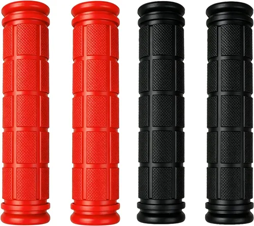 Miniatura 7 de 2 pares de puños/mangos para manillar de bicicleta con empuñaduras de hongo para bicicletas BMX/de carretera/de montaña