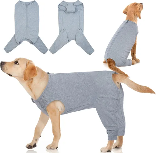 IDOMIK Traje de recuperación para perros, manga para patas de perro para evitar lamido de las patas traseras, manga protectora para heridas en los
